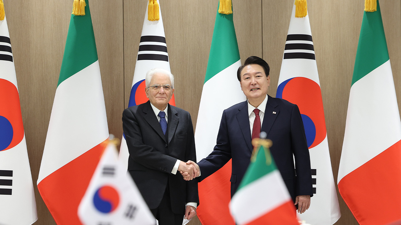 Pres. Yoon expresses hopes for further cooperation with Italy over shared values