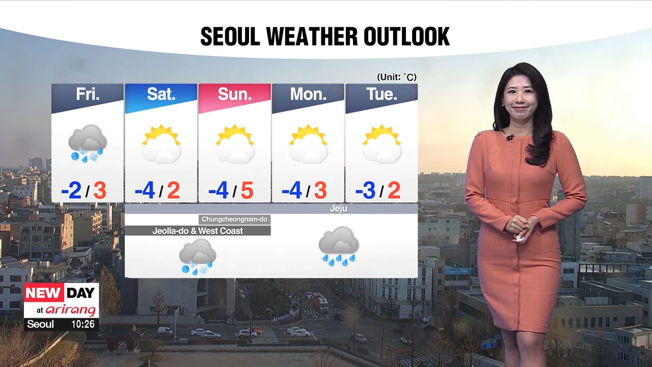[Weather] Cold air chills much of Korea under sunny skies