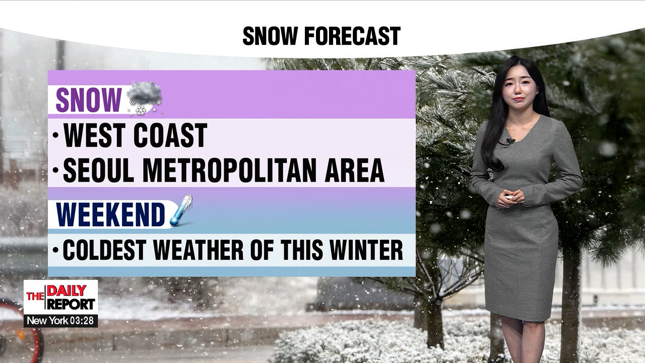 [Weather] Rain or snow for western regions, Seoul metropolitan area