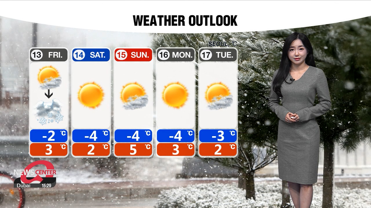 [Weather] Snow on west coast, Seoul metropolitan area tomorrow